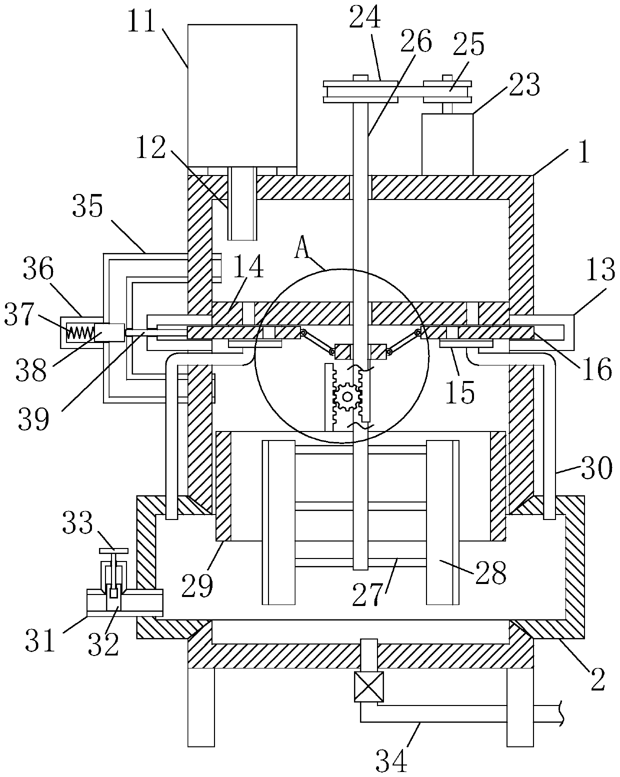 Heavy metal processing wastewater treatment process