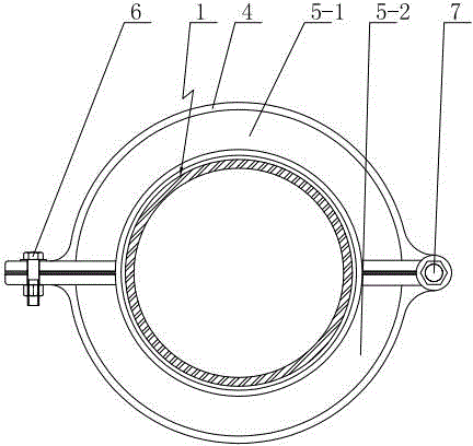 Deepwater pressure-proof circular-opening flange butt-joint deadlock kickoff mechanism