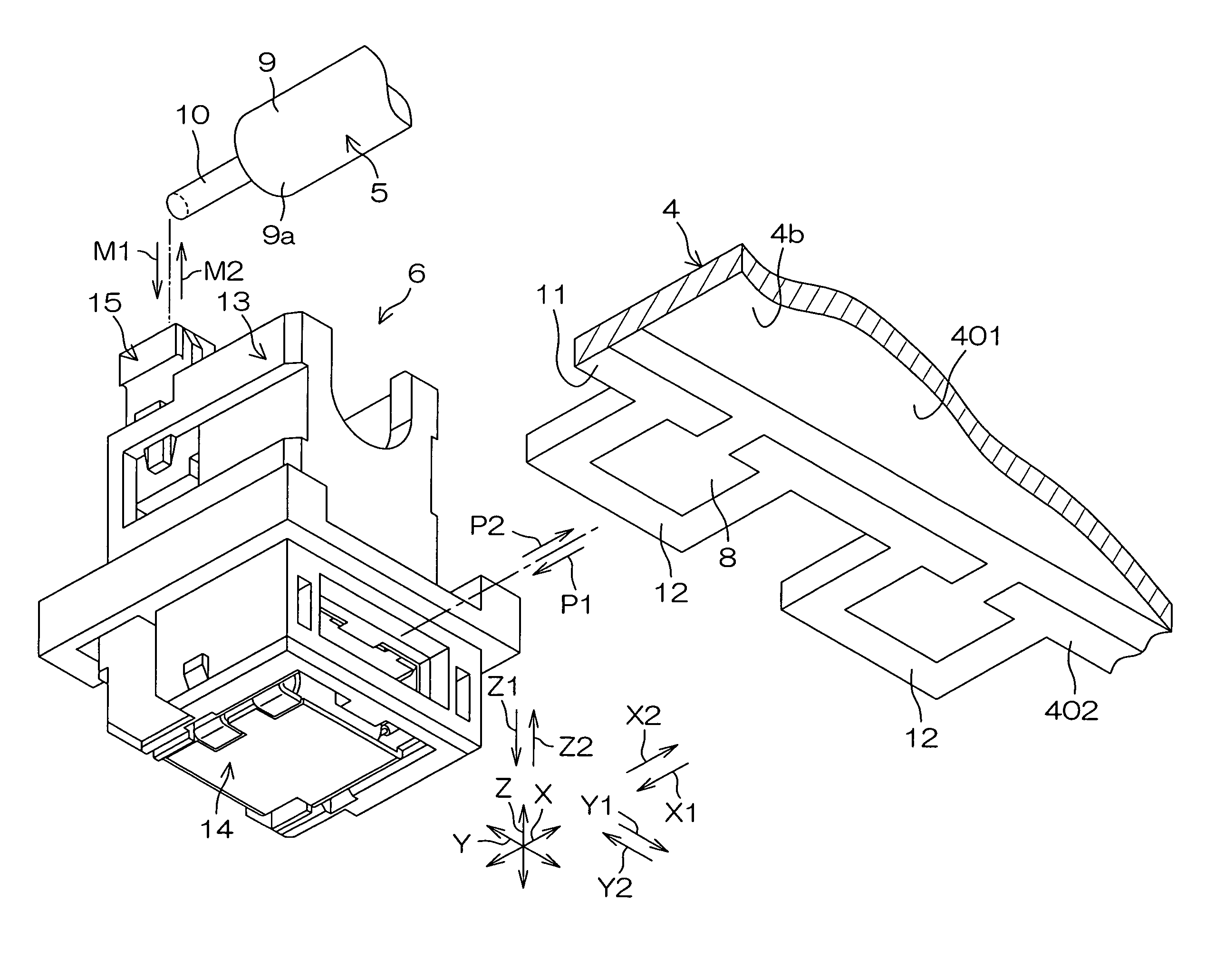 Electric connector for interconnecting at least one fluorescent lamp and a circuit board and connection structure for same