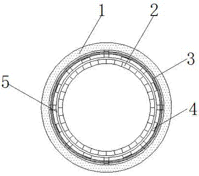 Refractory material masonry with environment protection function