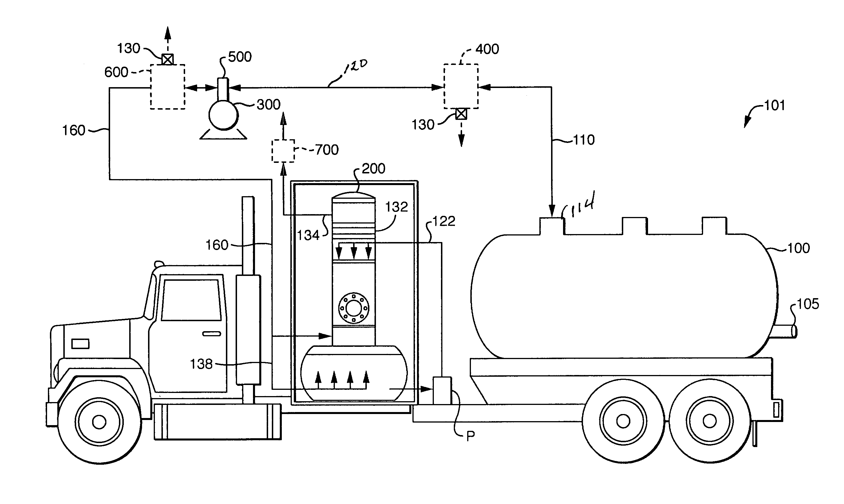 Apparatus and method for removing volatile organics from vented gases