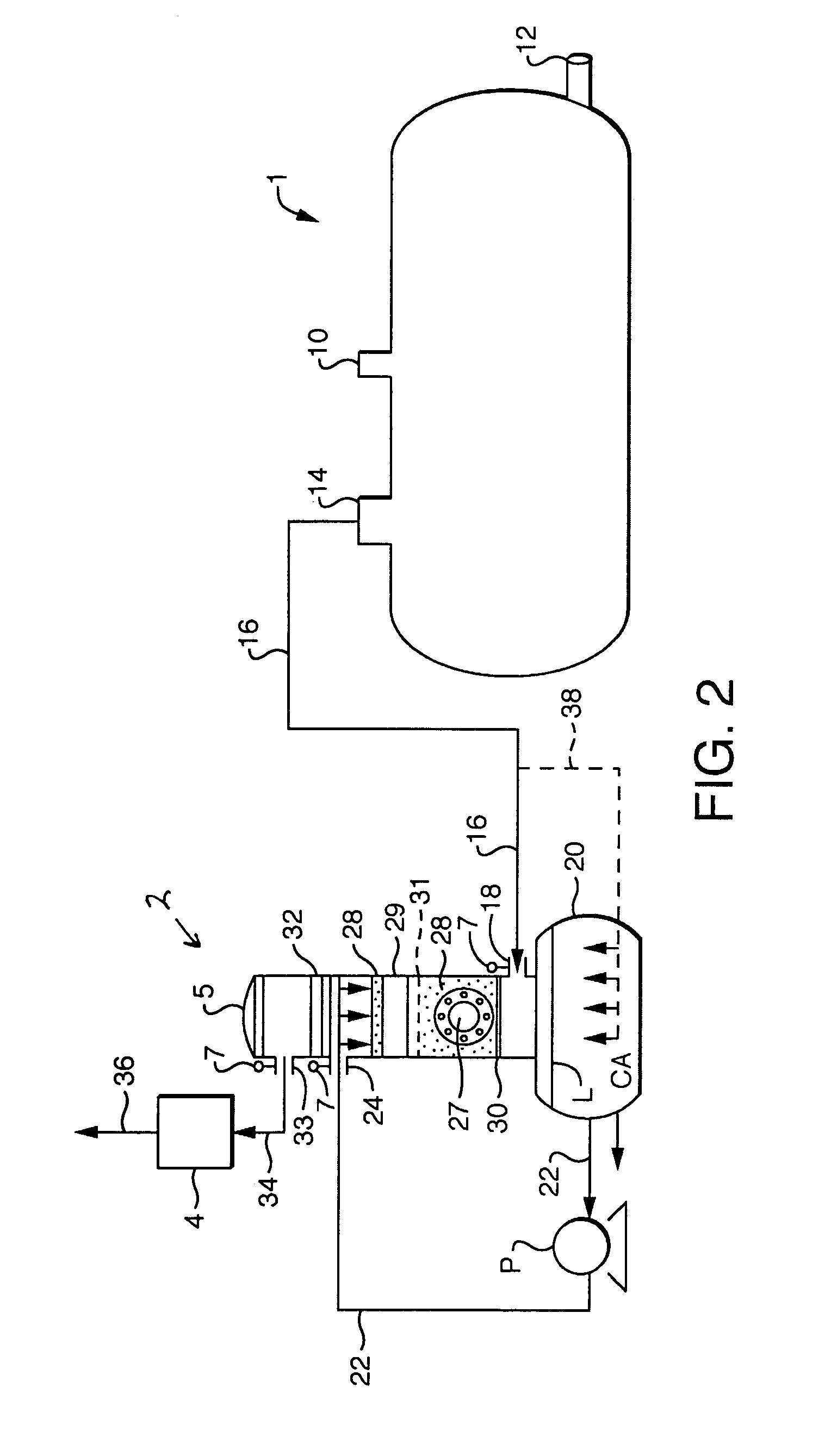 Apparatus and method for removing volatile organics from vented gases