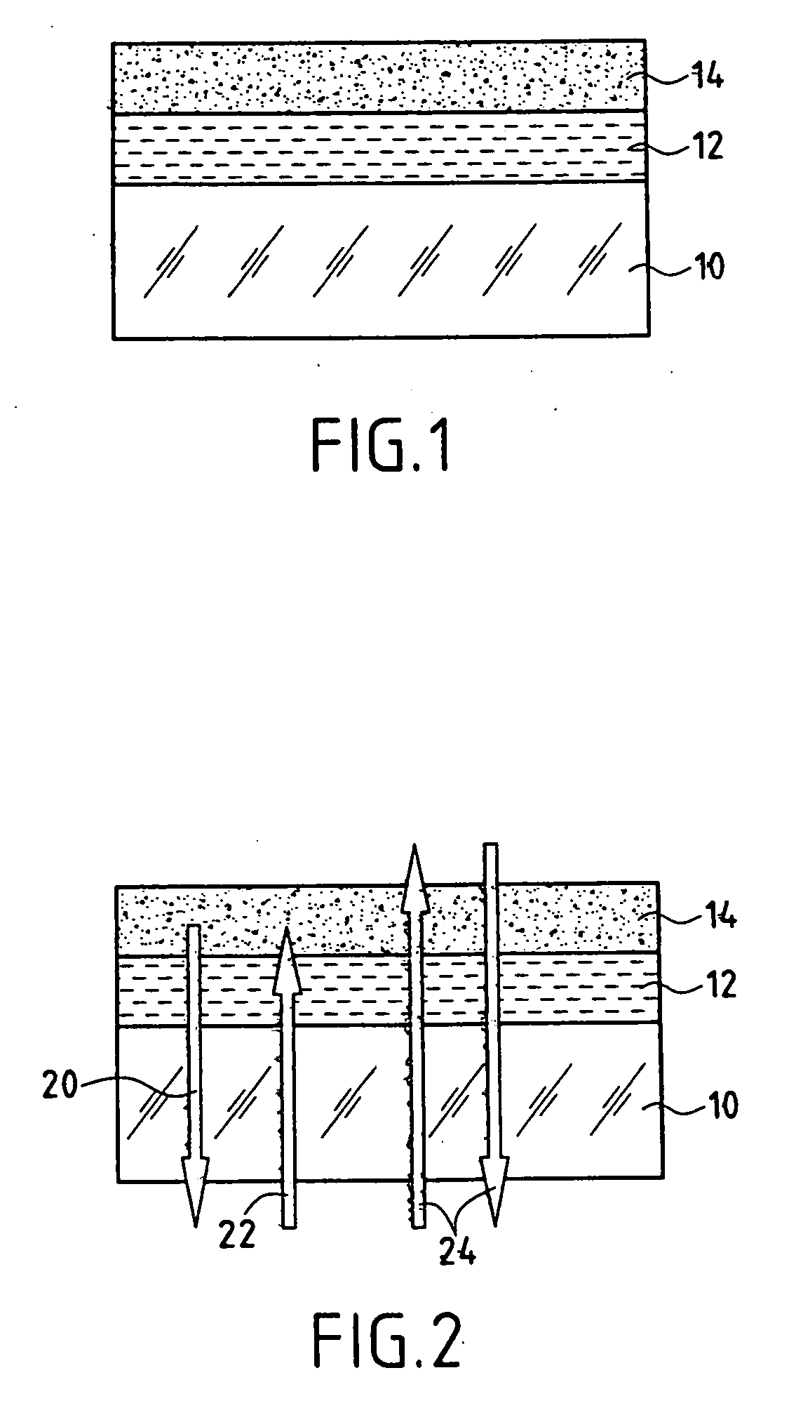 Substrate with refractive index matching