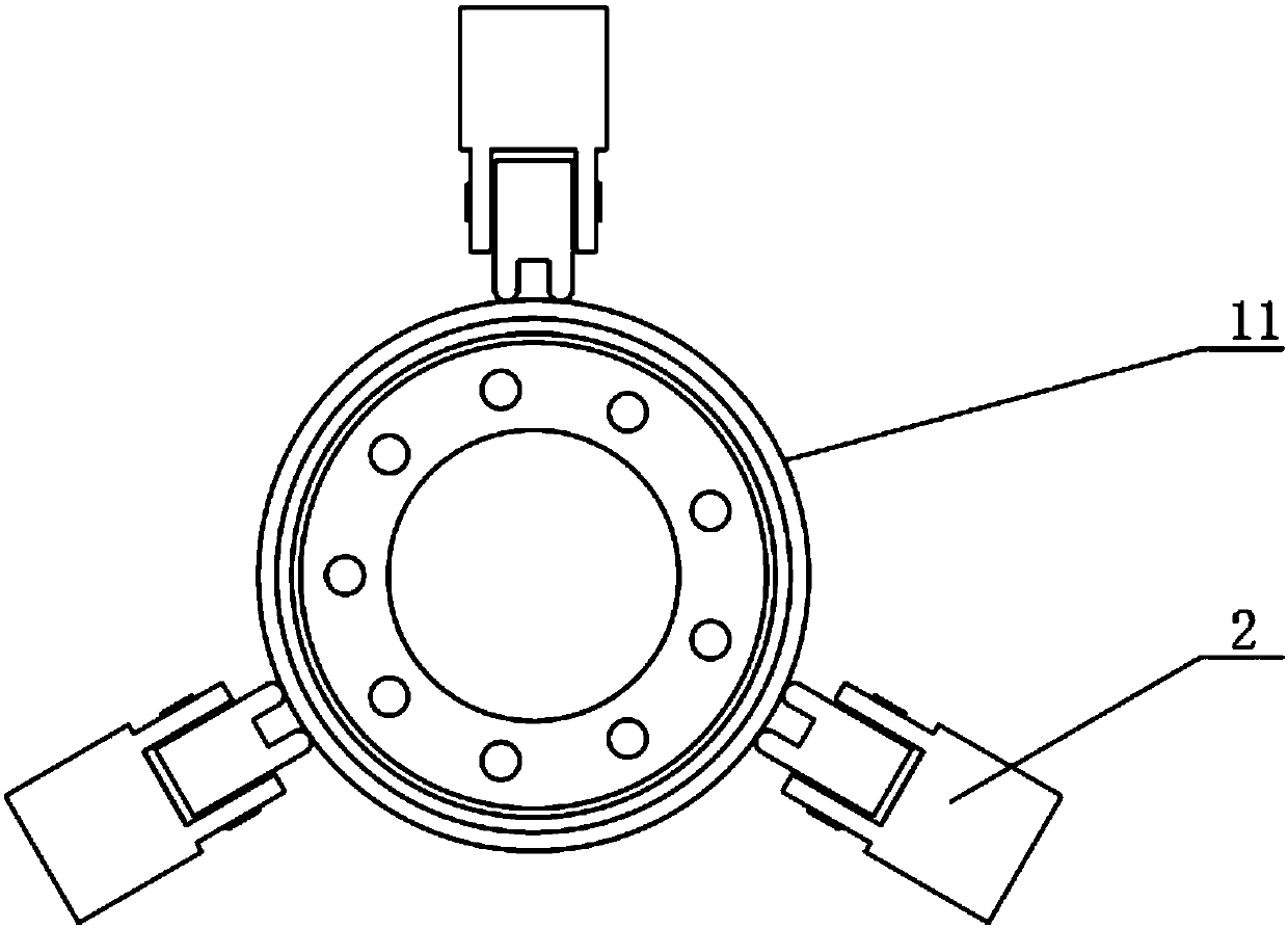 Special clamp structure for large-power brake drum