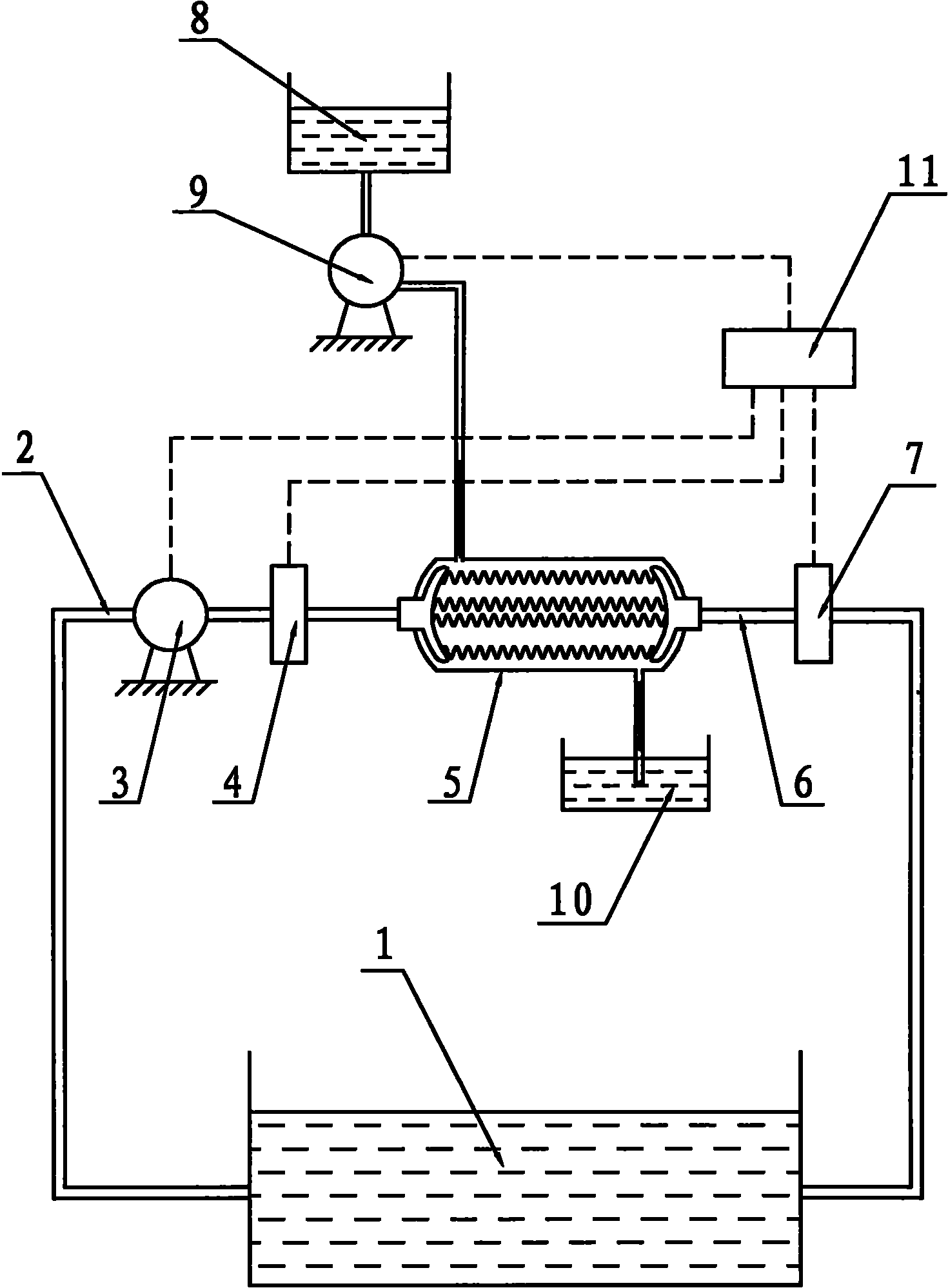 Polysilicon channel type wool making and cooling device