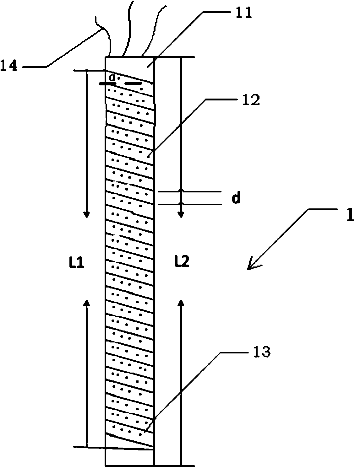Heat convection testing method and system for composite insulator including artificial defect
