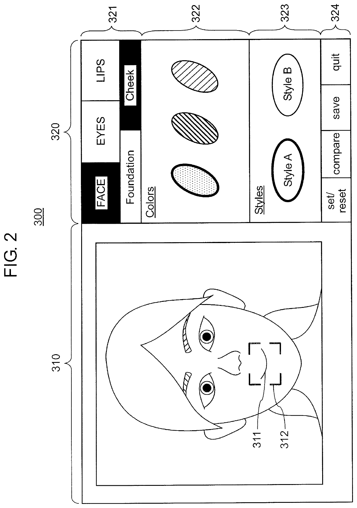 Virtual makeup device, and virtual makeup method