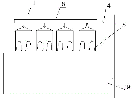 A scalding device for poultry before slaughter