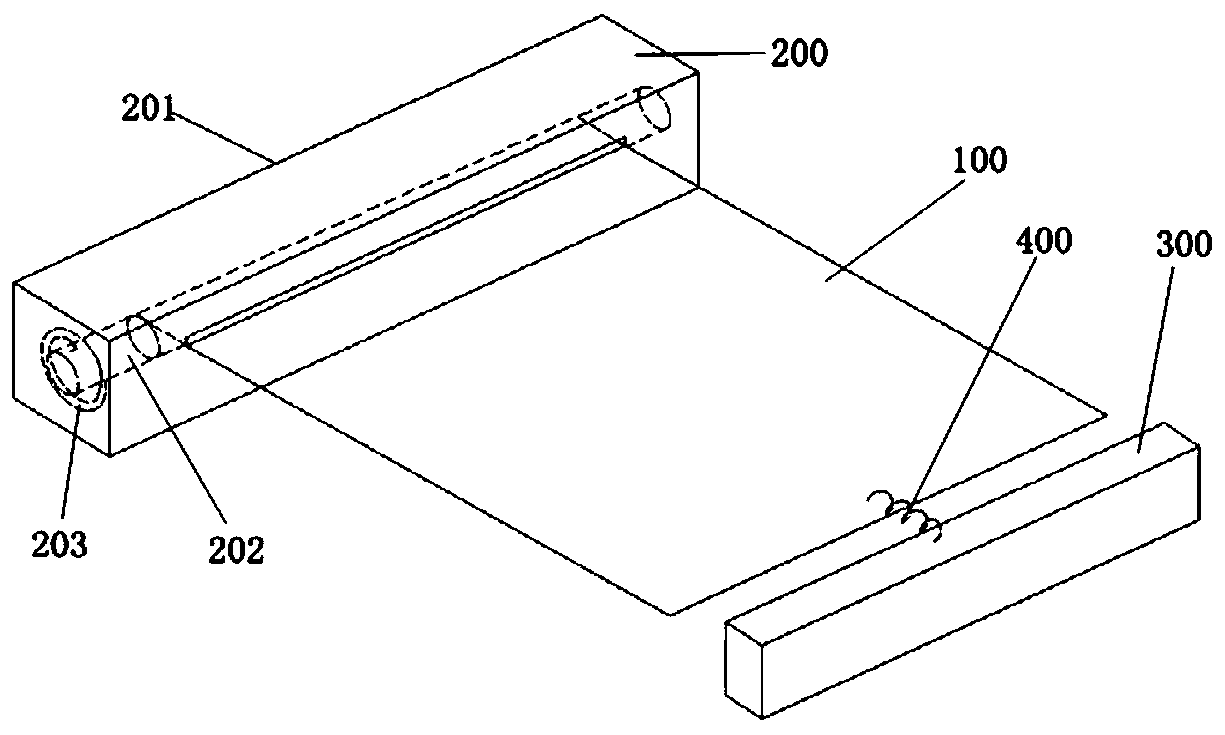 Flattening structure of rollable flexible screen and display device