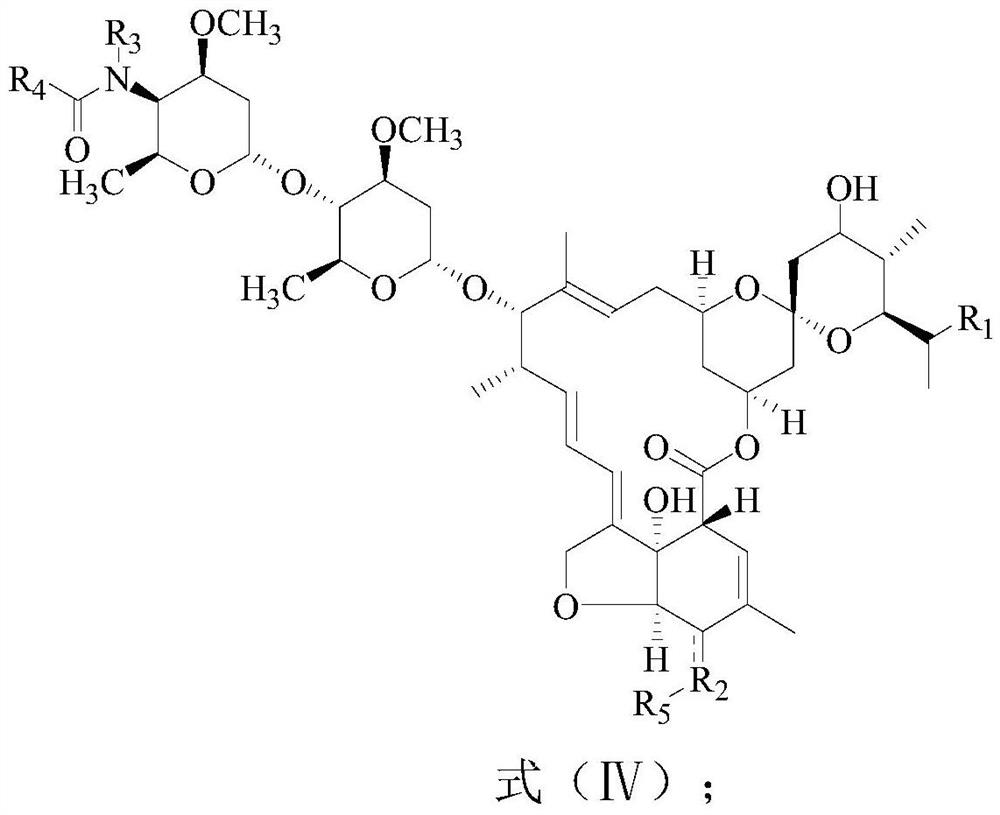 Abamectin B2 derivatives as well as preparation method and application thereof