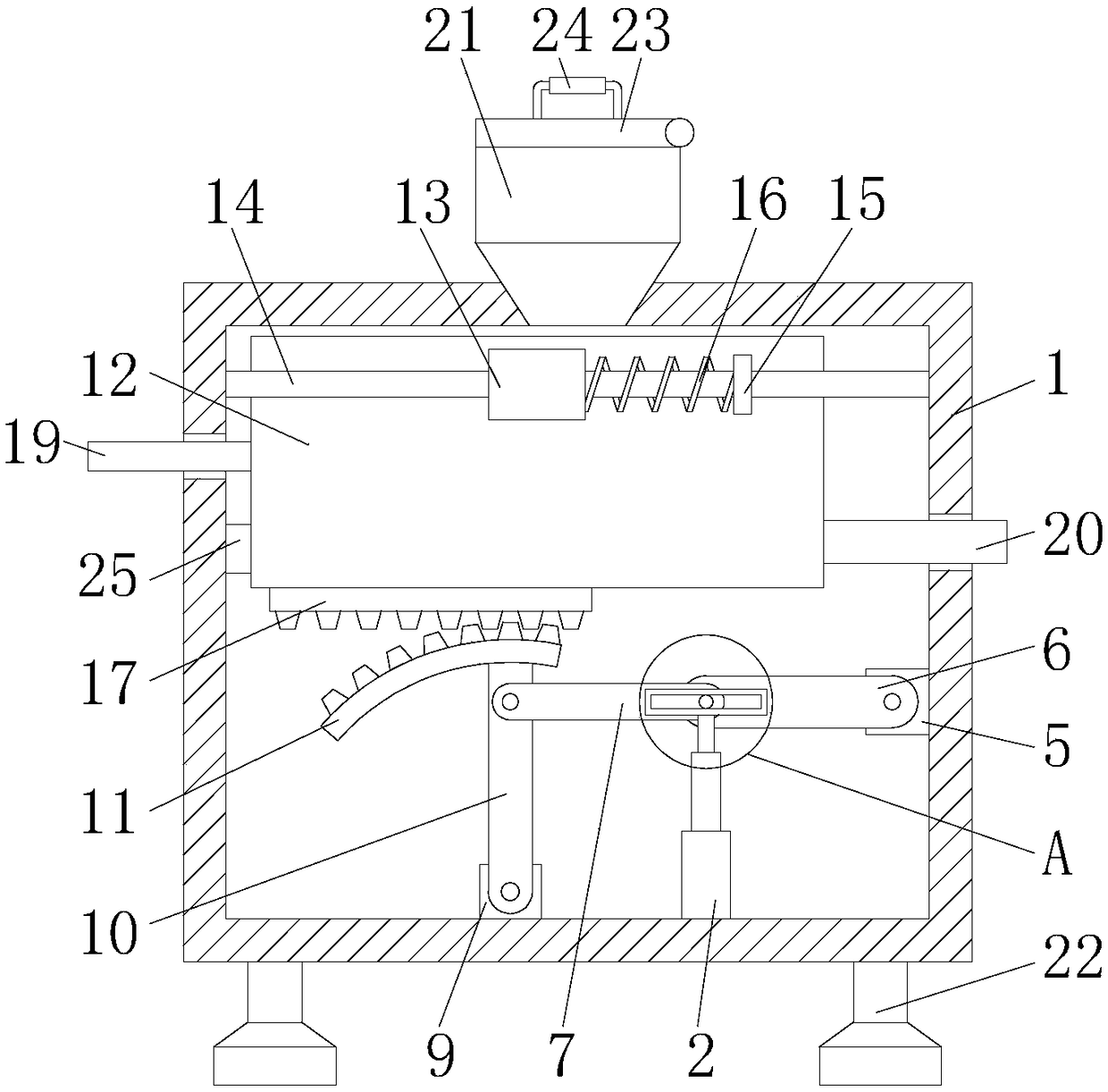Efficient impurity removing device for coating processing