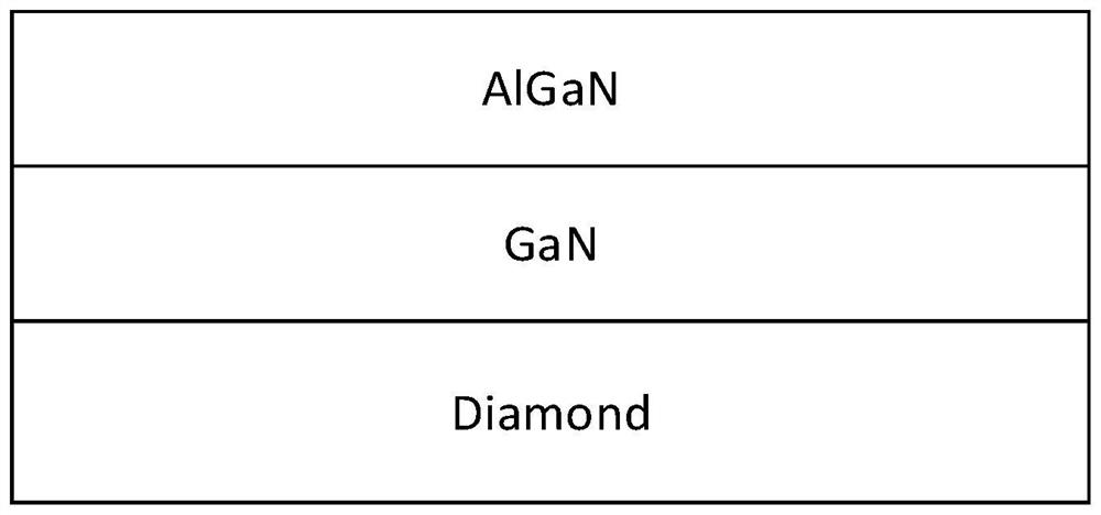 Diamond substrate GaN HEMT and hydrogen terminal MOSFET integrated structure and preparation method thereof