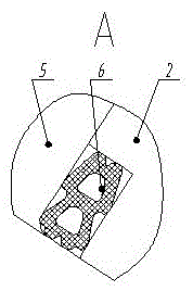 Double-row swallow-tail sealing structure of roller bit