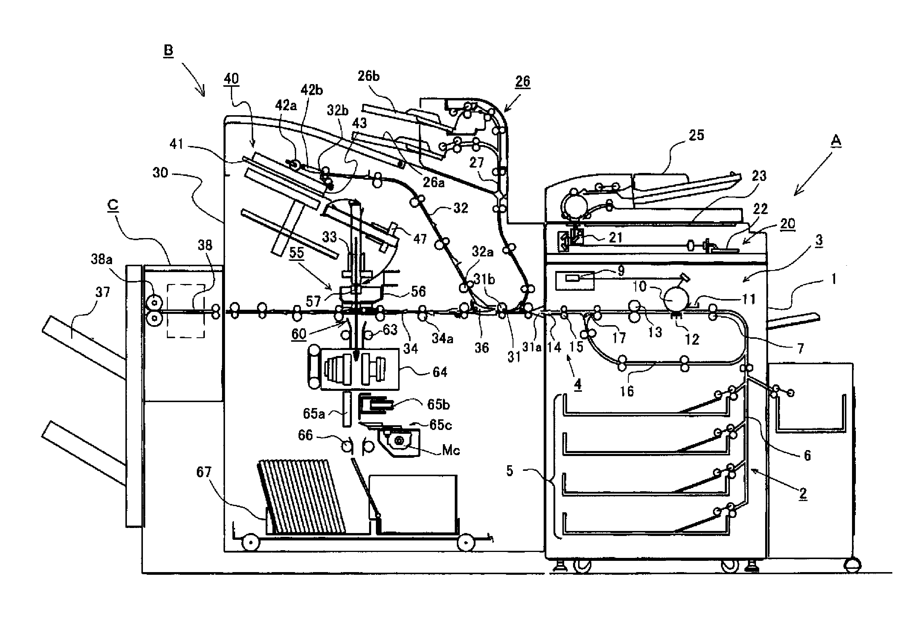 Bookbinding Unit and Image-Forming System