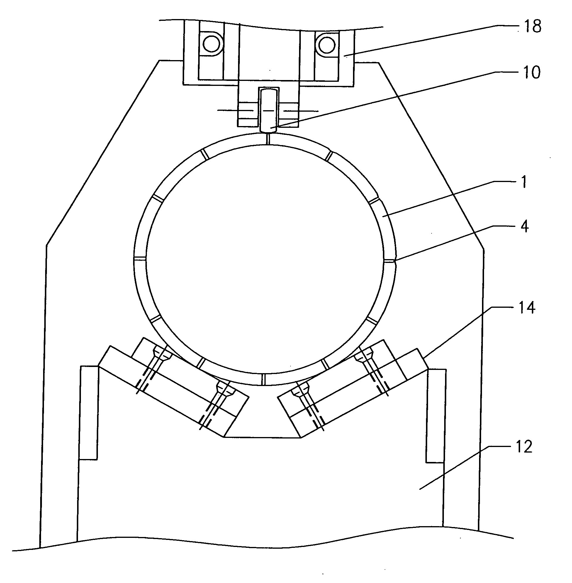 Method and apparatus to reduce the width of a slot or opening in a pipe, tube or other object