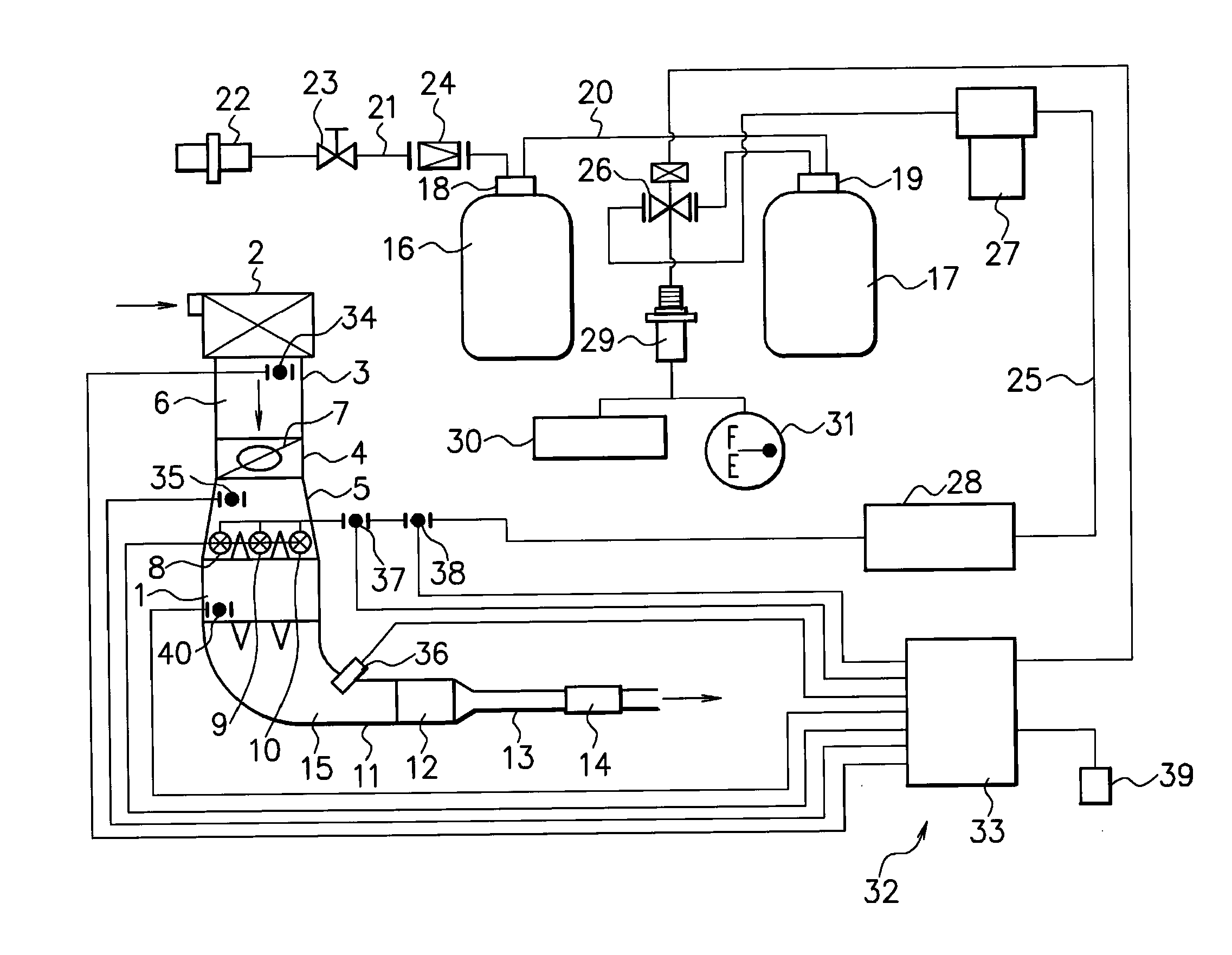 Gas fuel injection control device of engine for vehicle