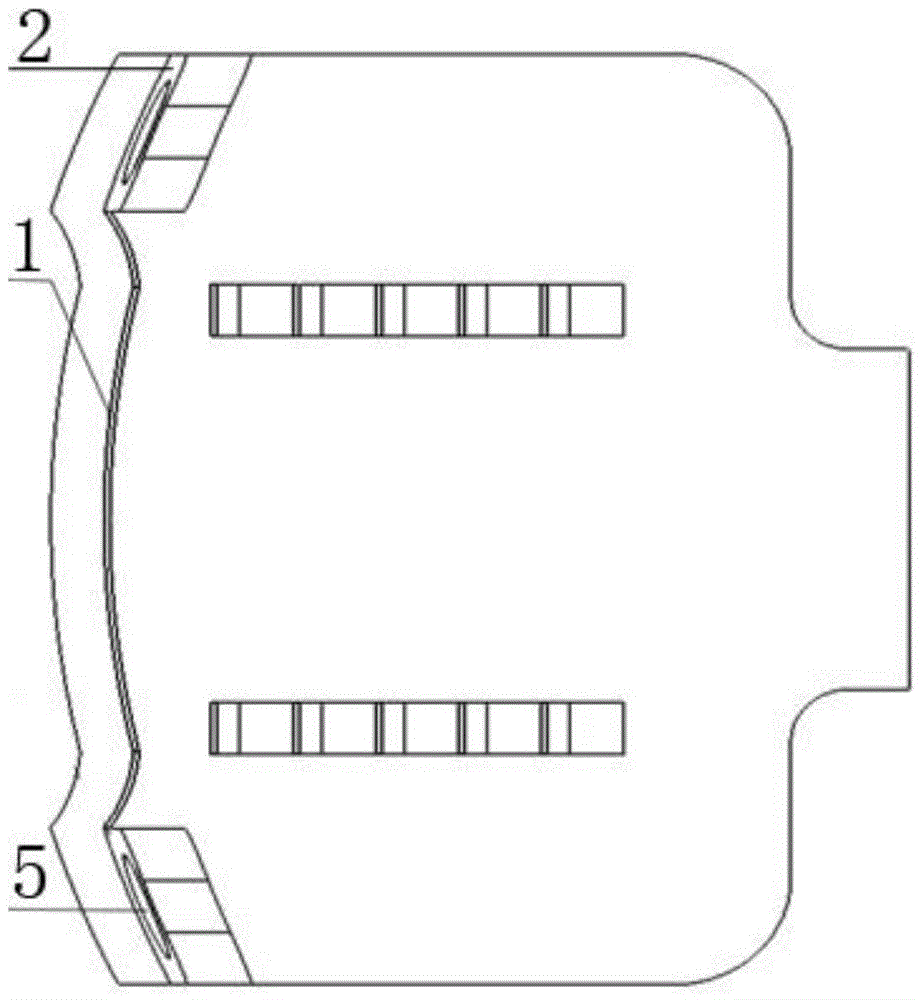 Artificial cervical intervertebral disc based on bending section with reversed U-shaped structure having like-trapezoidal section