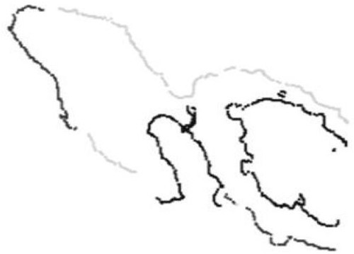 A registration method for airborne laser bathymetry data based on characteristic curves