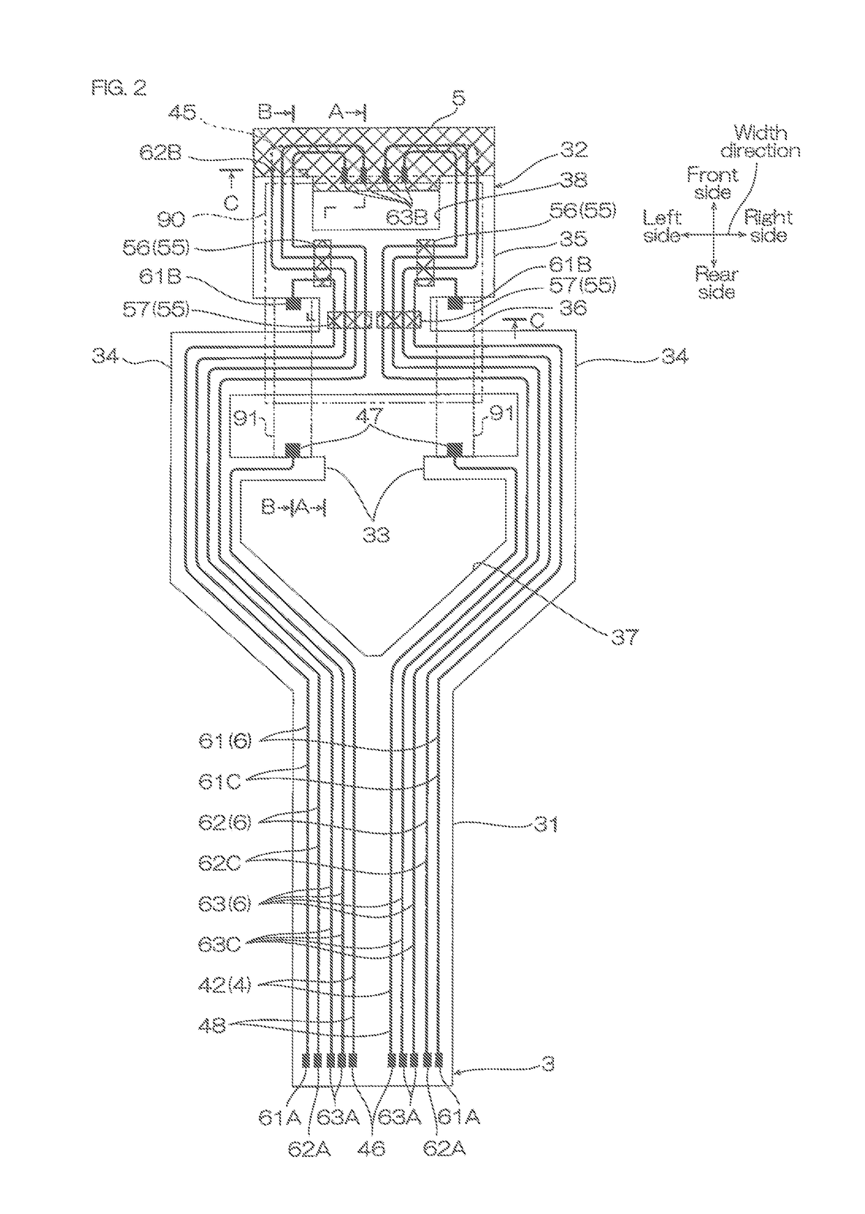 Suspension board with circuits