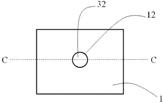 Plate material omnibearing locating structure and method in hot press forming technology