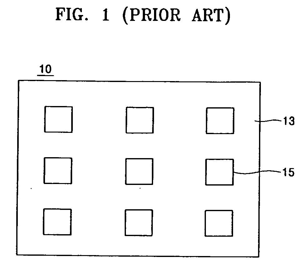 LED package, display panel, illumination system and projection system employing the same
