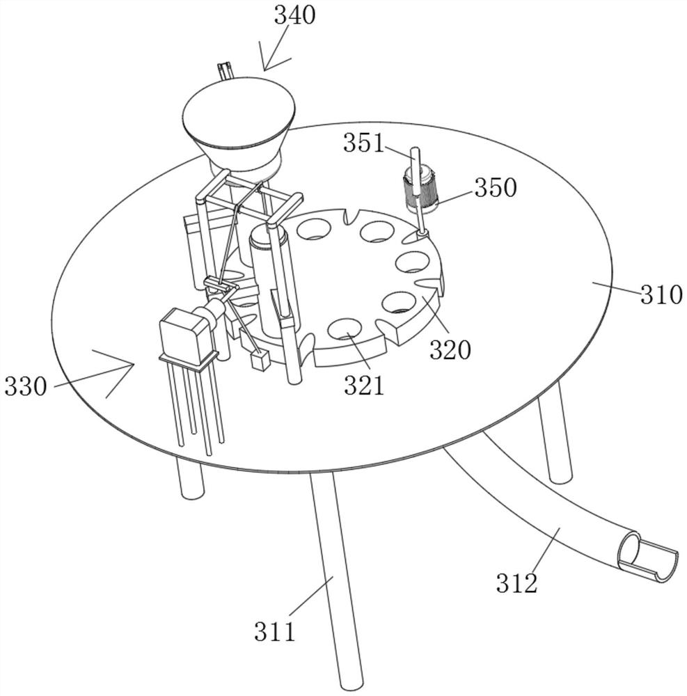 Crushing and spreading device for oil-tea-cake for paddy field