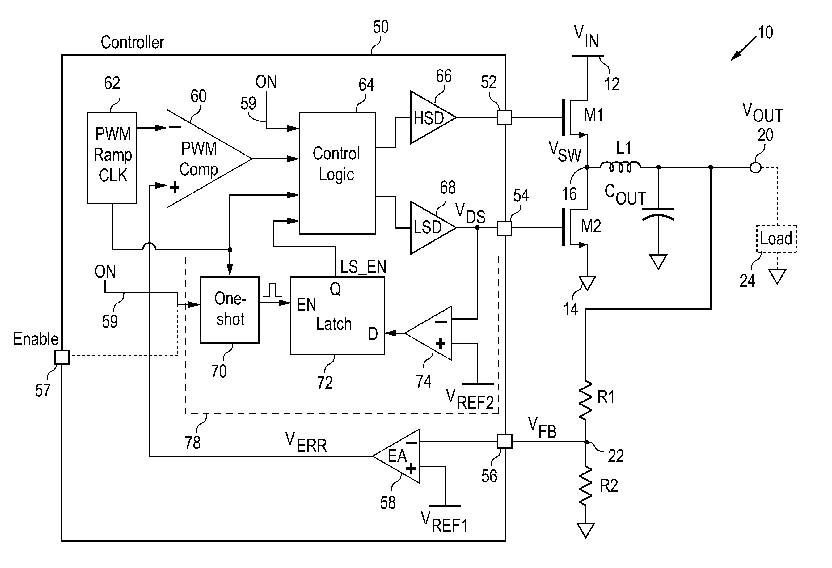Automatic External Switch Detection In Synchronous Switching Regulator Controller