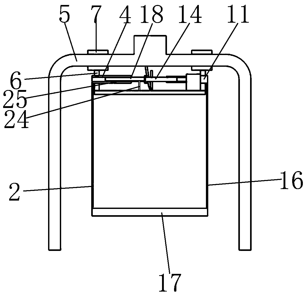 A swing with adjustment function placed in a narrow space