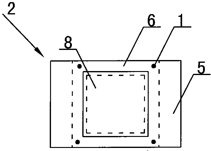 Construction column used for masonry structure and its production method and special precast segment