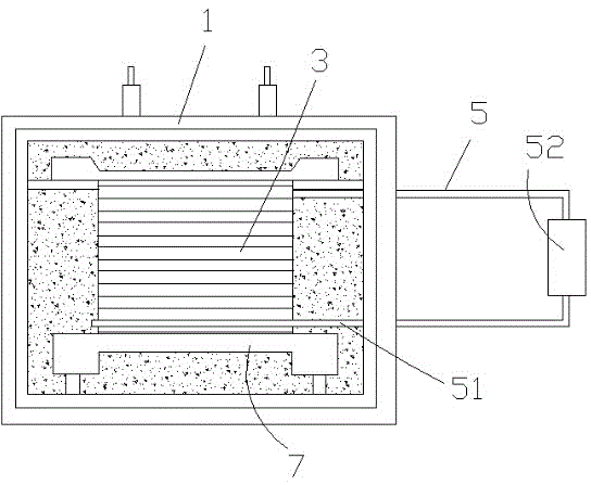 Oil-immersion-type testing transformer with cooling circulation structure