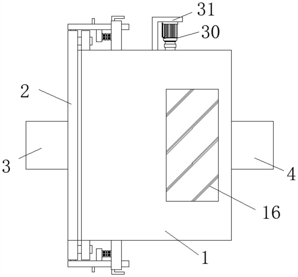 Air conditioner internal unit air supply dedusting mechanism