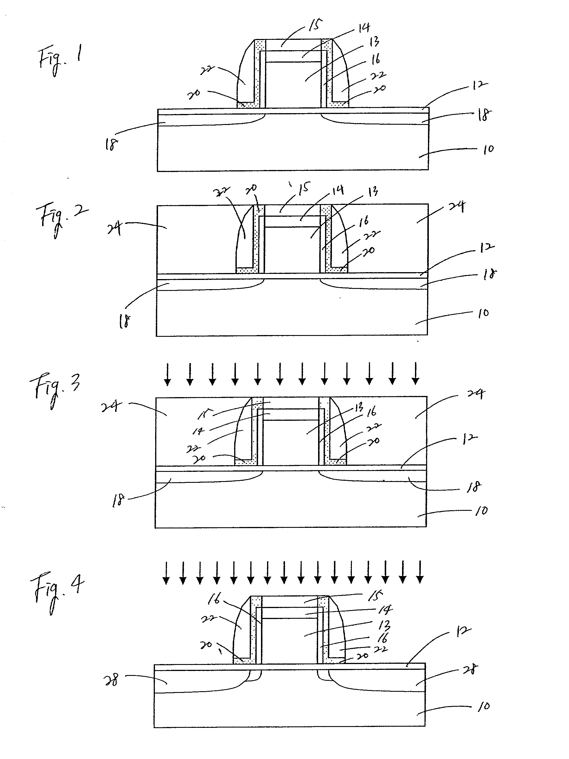 CMOS structure with maximized polysilicon gate activation and a method for selectively maximizing doping activation in gate, extension, and source/drain regions