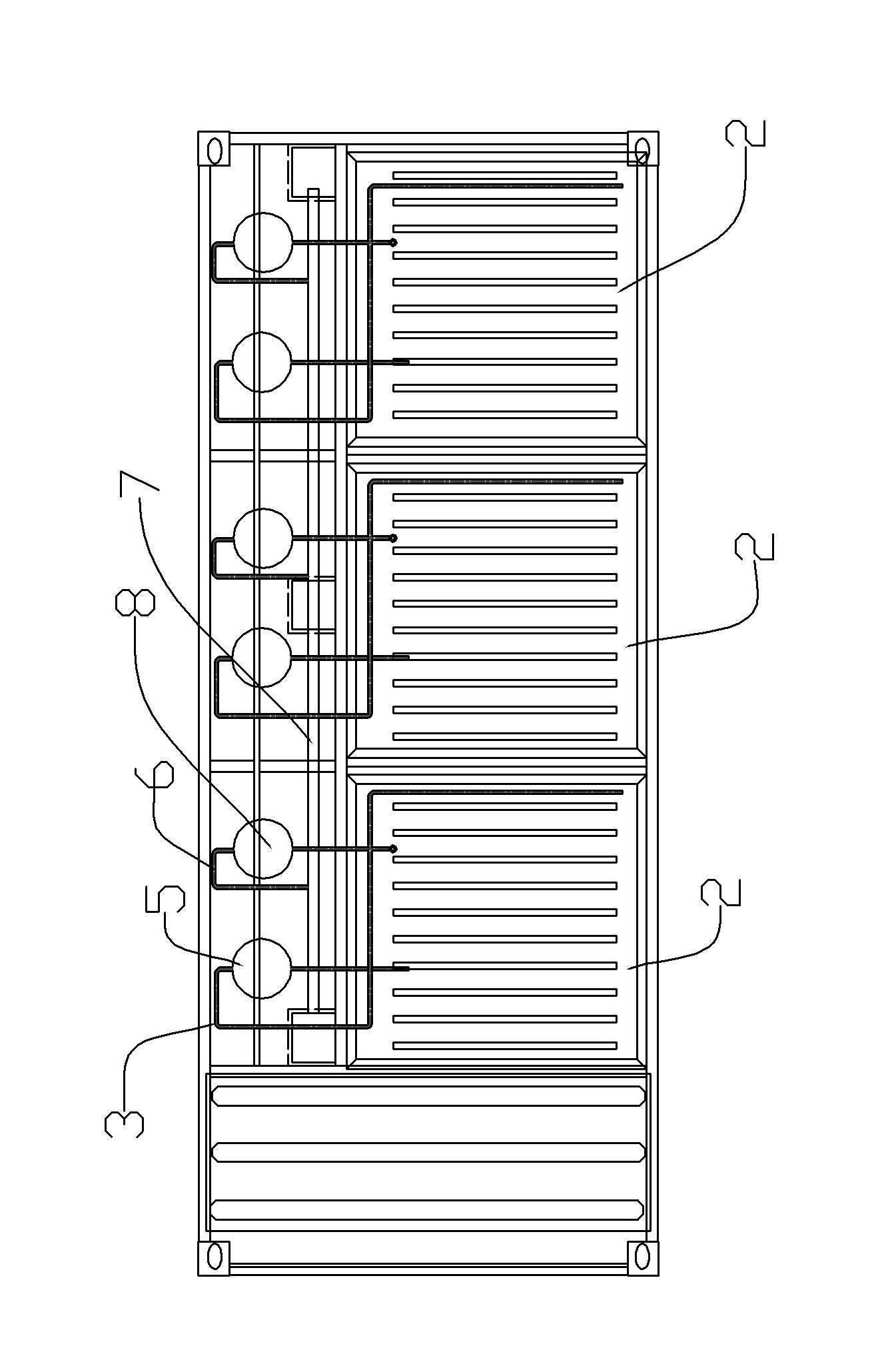 Water resistor for load test in generator and generator load testing device
