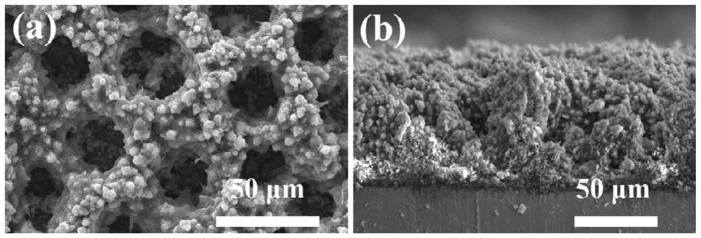 Porous azide/high explosive micro-explosion sequence film and preparation method thereof