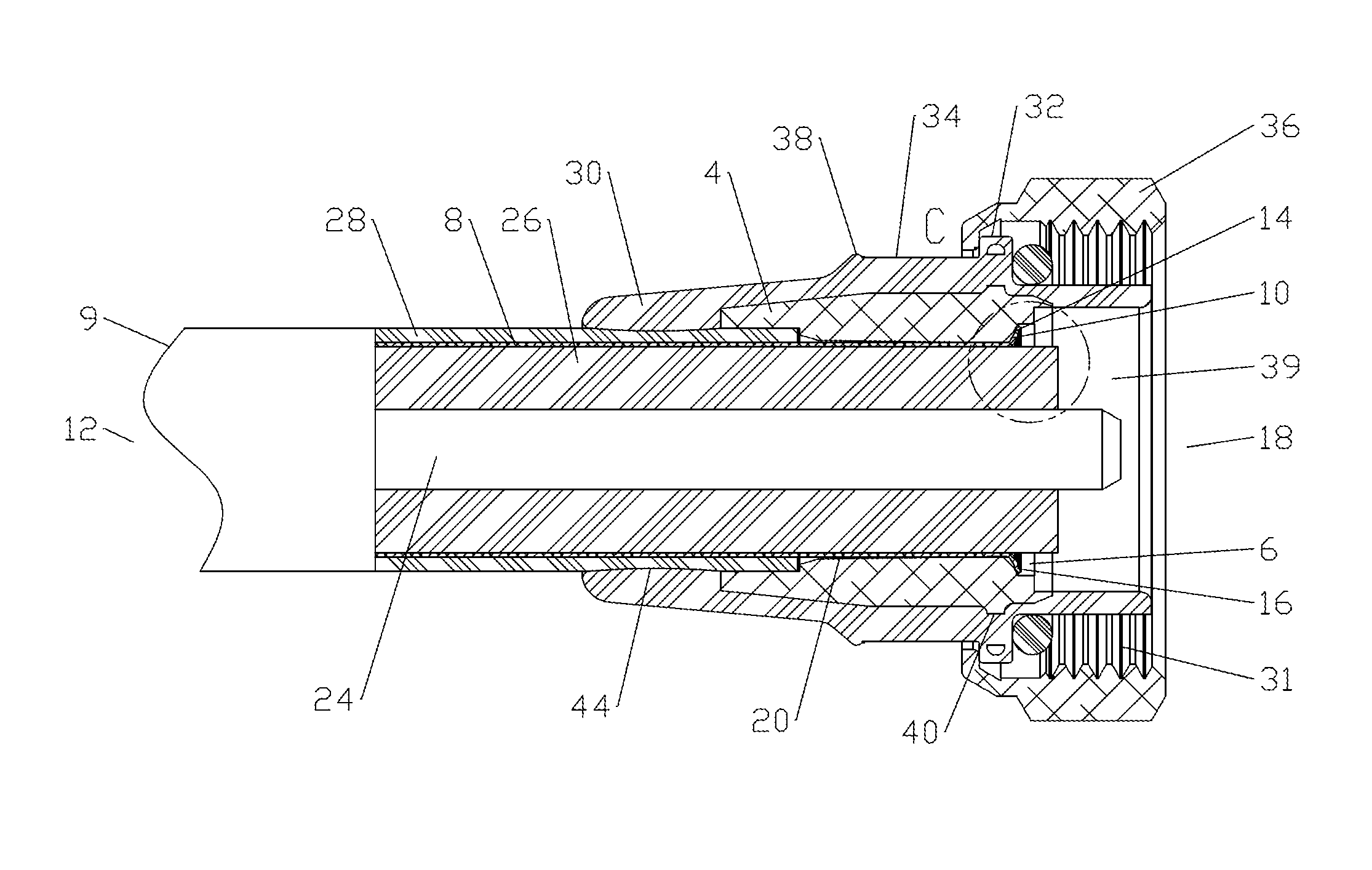 Method of interconnecting a coaxial connector to a coaxial cable via ultrasonic welding