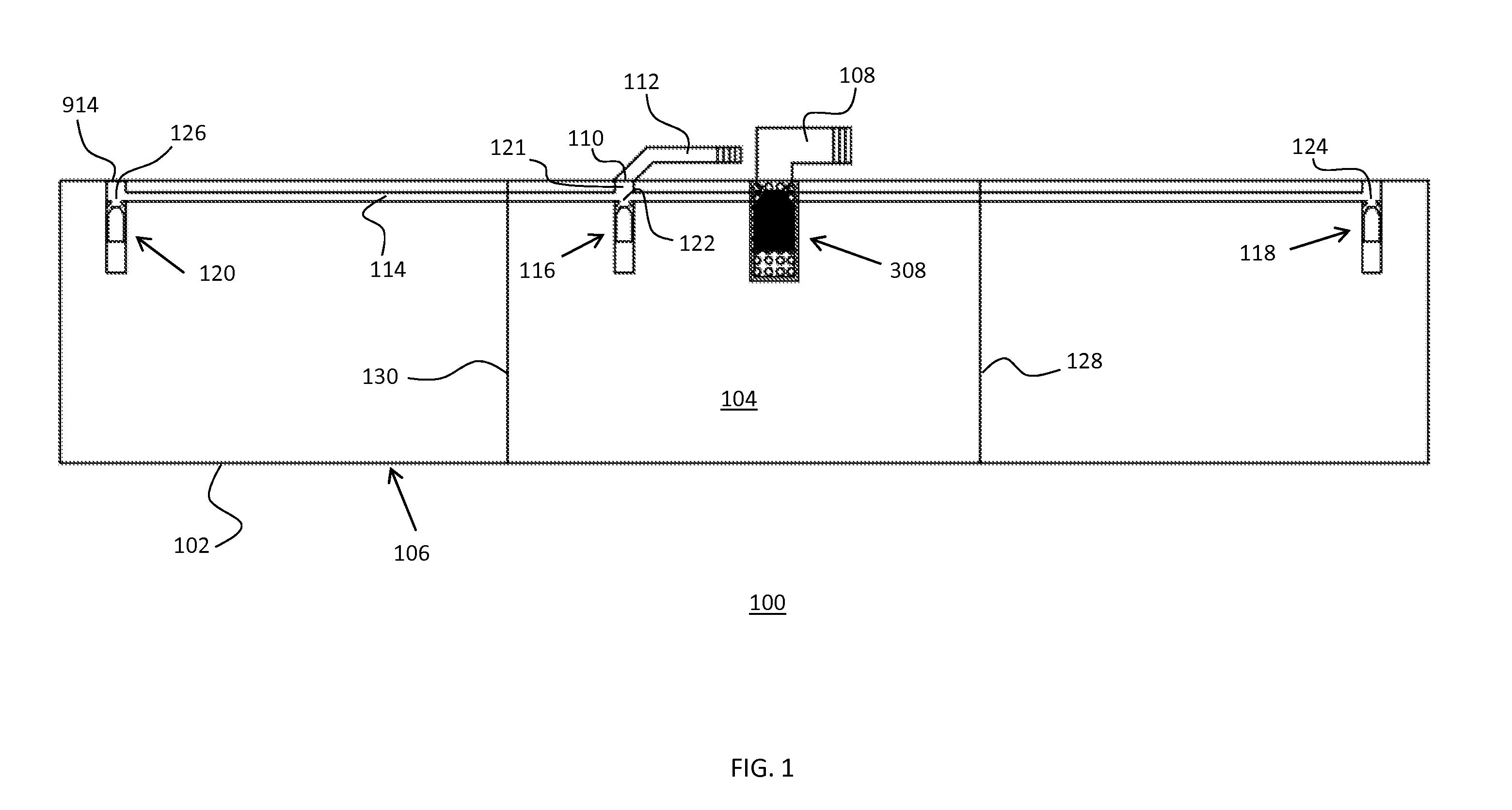 Fuel tank with internal evaporative emission system