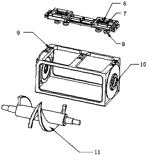 Opening and closing device for intelligent opening and closing door base