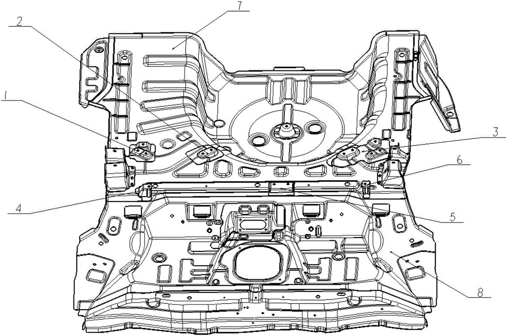 Automobile body with battery pack containing box