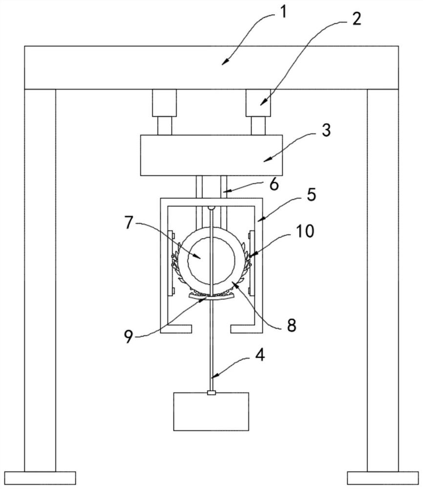 A center of gravity lifting crane anti-sway device