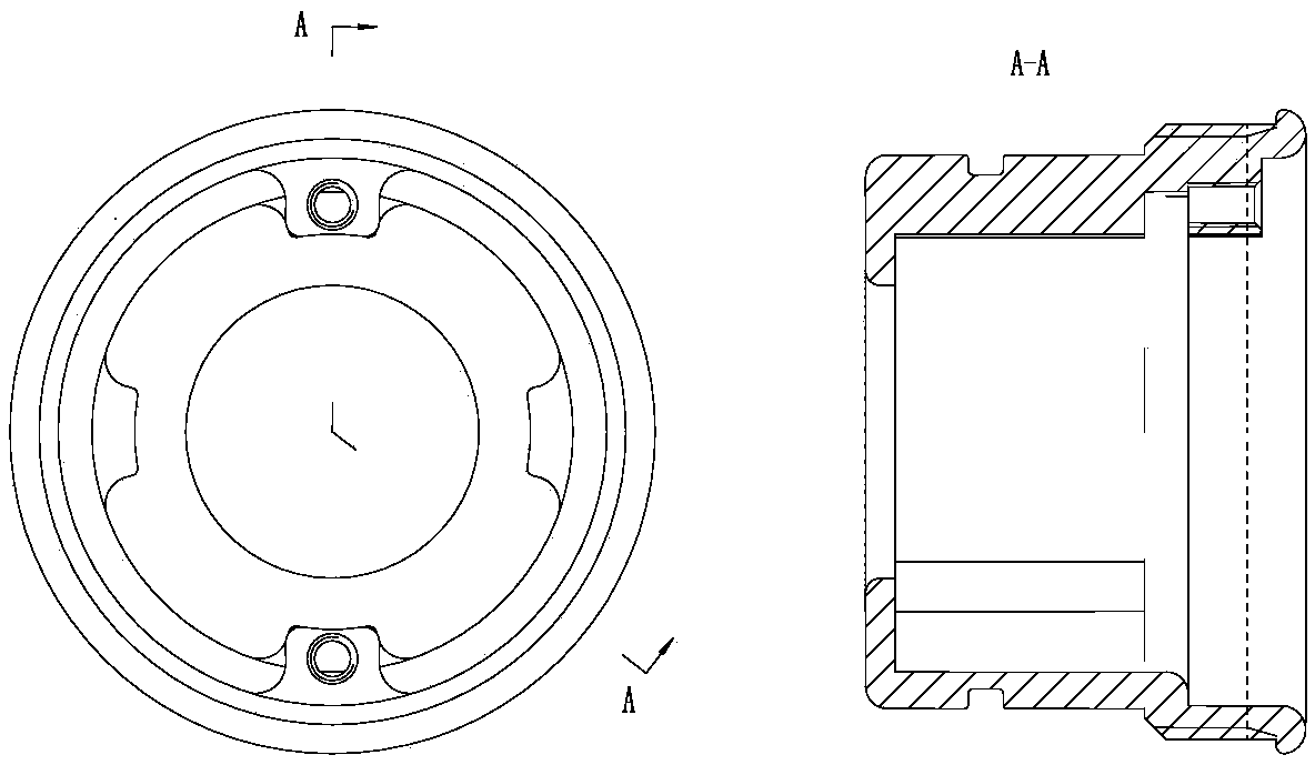 Structure capable of improving stability of underwater vehicle floating bag safety valve