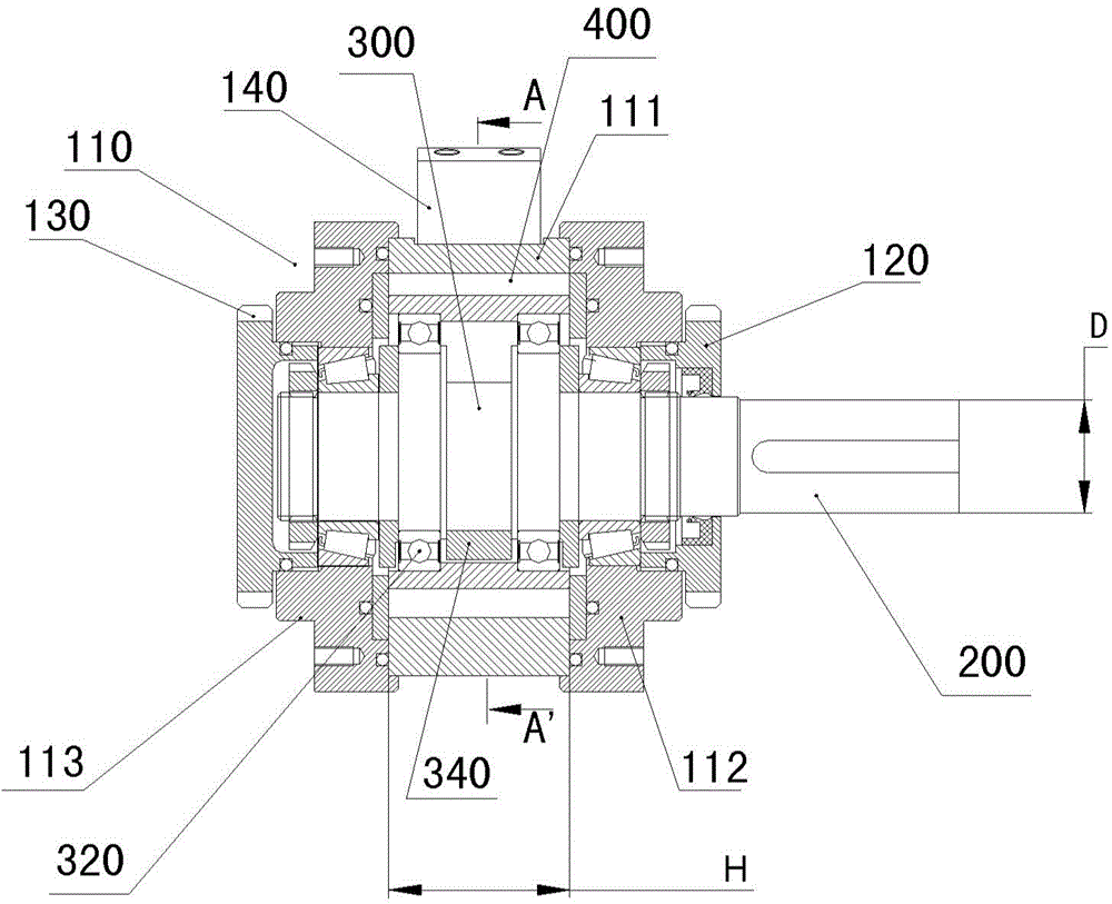 Rotating device suitable for high pressure scene and mechanical device using rotating device