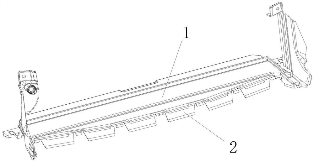 Soft and hard rubber lap joint structure of air deflector