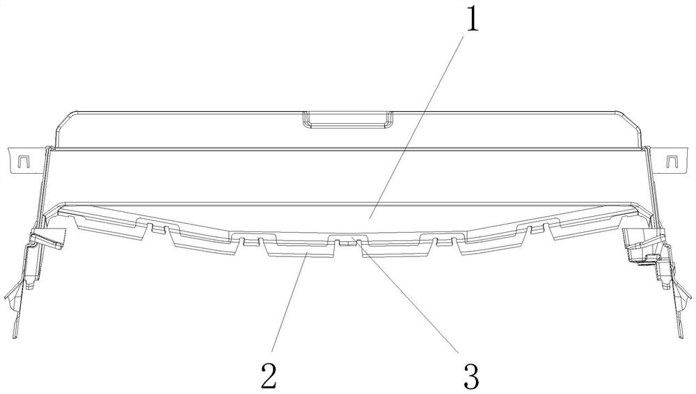 Soft and hard rubber lap joint structure of air deflector