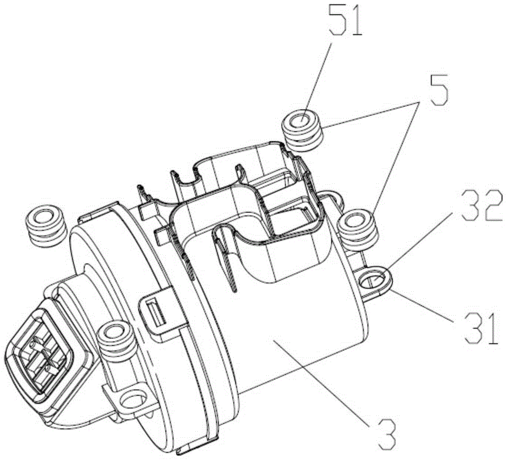 An assembly and positioning mechanism of a vacuum cleaner for a bed