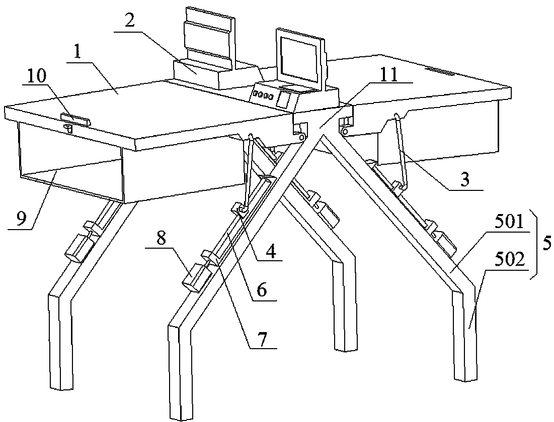 Intelligent desk device for library