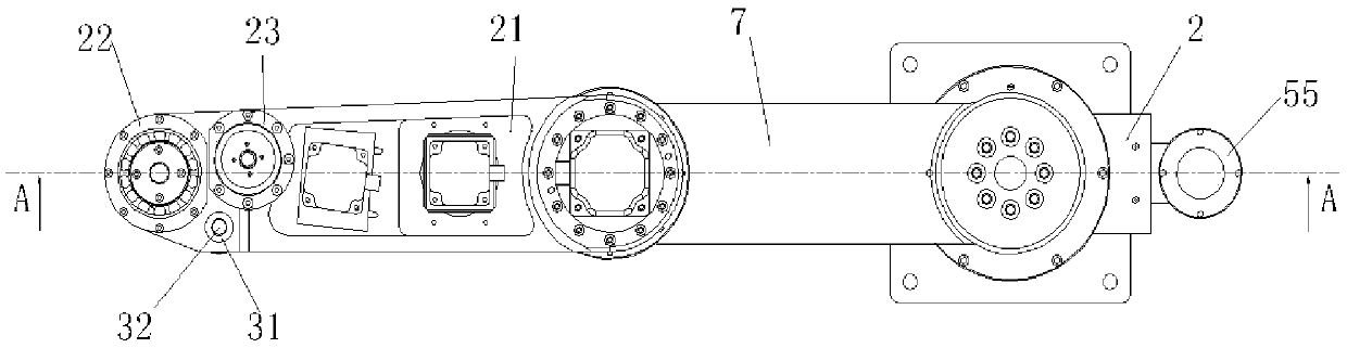 Heavy-load SCARA (selective compliance assembly robot arm) transfer robot