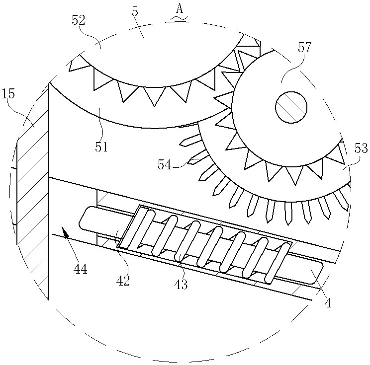 A crane guide assembly with dustproof function