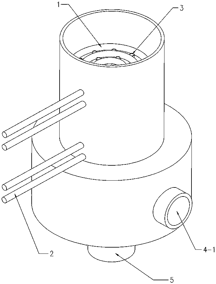 Ignition device of fire-spraying opening of gasifier and treatment process thereof