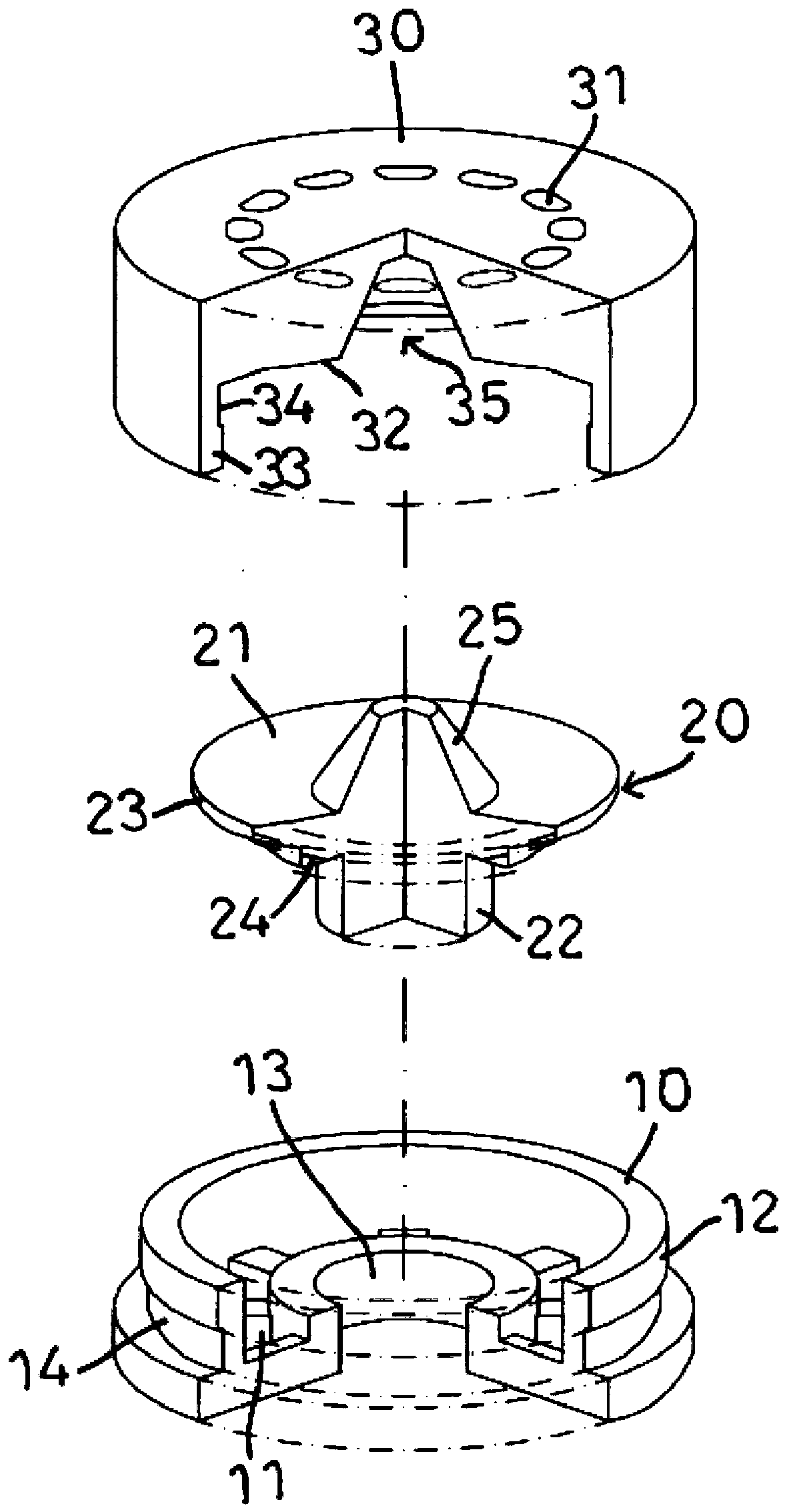 Unidirectional water top and pressure relief device