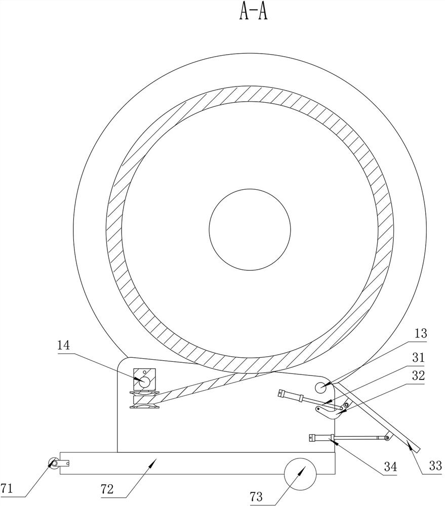 Automatic cable winding and unwinding device